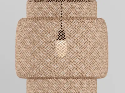 Woven pendant lamp SINNERLIG 3D model