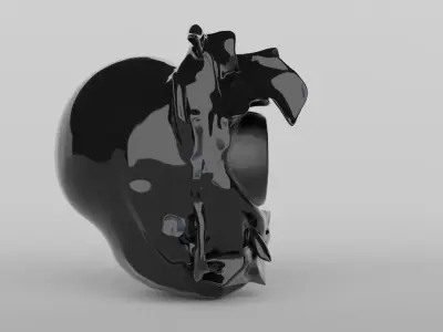 Sci-Fi Robot Head 3D model