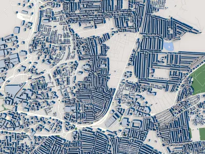 Portsmouth City England 3D model