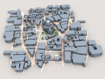 St Paul Cathedral in London  3D model