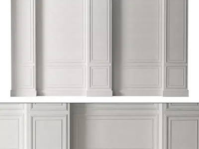 Classic 3D Wall Panel Elegant Design for Interior Decor 3 3D model