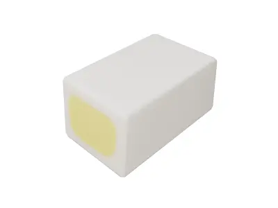 Rectangle Gummy Candy V2 002 Low-poly 3D model