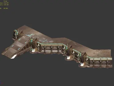 New Area - Relics Platform 01 3D model