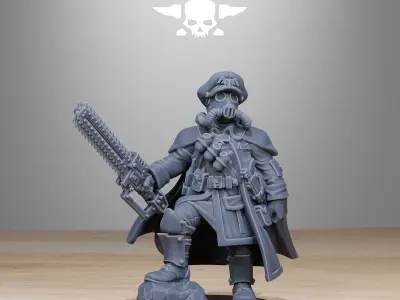 GrimGuard Frostwatch Officer 3D print model
