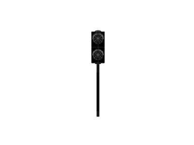 Pedestrian Traffic Light V1 002 Low-poly 3D model