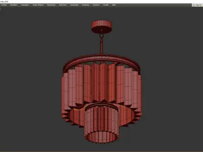EL DORADO CHANDELIER Low-poly 3D model