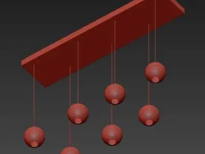 Bocci Led Crystal Glass Ball 2 3D model