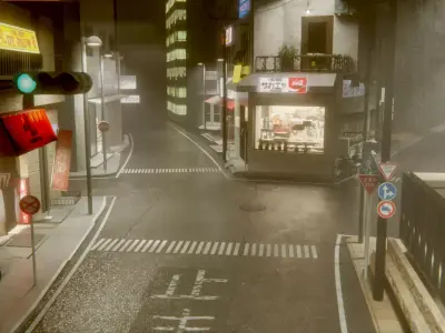 Japan Street  3D model