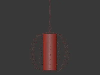 Langston Orb Chandelier 3D model
