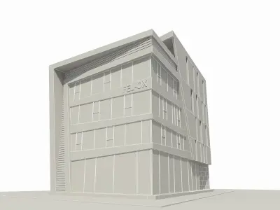 Building modern office 3D model