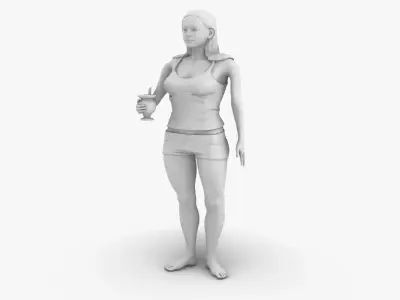 Woman 3D print model