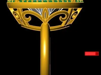 women ring 82 3D print model