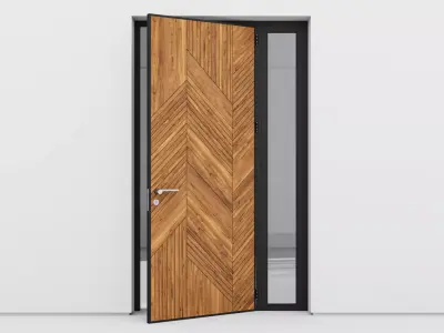 Aluminium door 261 3D model
