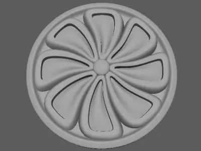 rosette flower 3D model 12