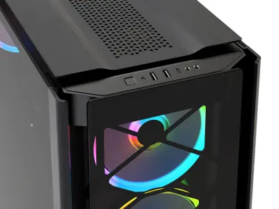 Obsidian Series 500D RGB PC SE Case by Corsair 3D model