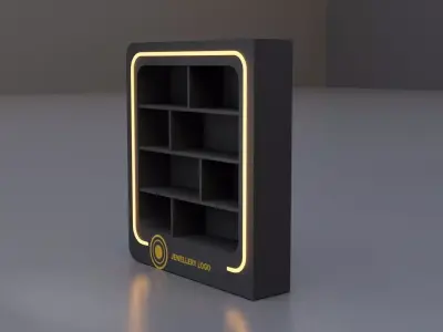 Compact Retail Showcase Low-poly 3D model