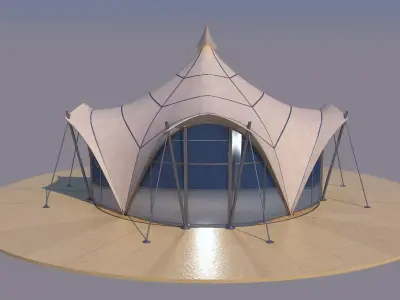 0202 - Circular Tent 3D model