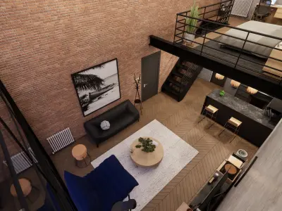 LOFT APARTMENT 3D model