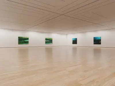 Art Museum Gallery Interior 2 Low-poly 3D model