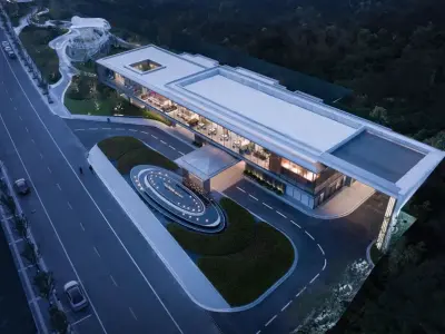 Modern Waterscape 3D model