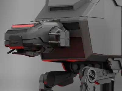 ATA Walker rigged -  animated 3D model