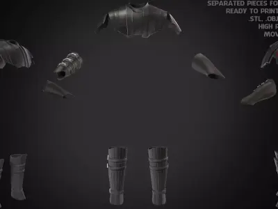 Star Wars Anakin Skywalker Battle Armor for Cosplay 3D print model