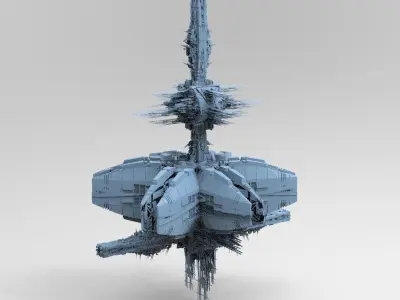 Revolving Gravity generator City 1 3D model