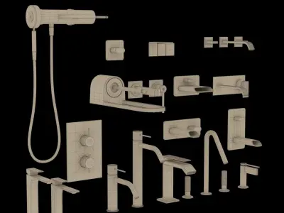 Faucets Rubinetterie Treemme Free low-poly 3D model