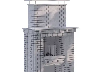 Brick Barbecue num 891 Low-poly 3D model