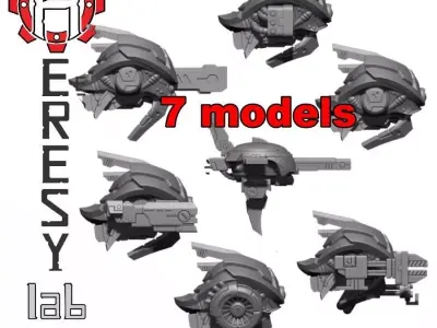 HERESYLAB - Greater God Collection 59 highly detailed models  3D print model