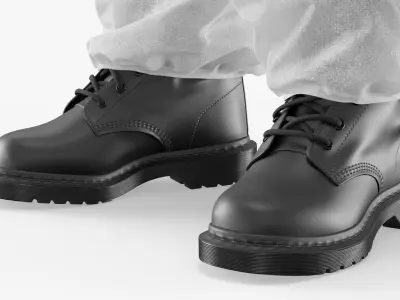  Protective Disposable Jumpsuit and Mask on Female Fur for Maya 