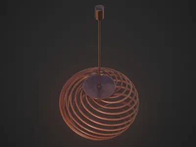Wooden Light 1 3D model