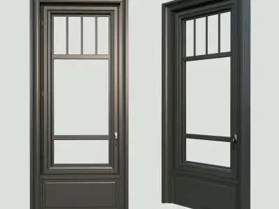 A window in the classical style Low-poly 3D model