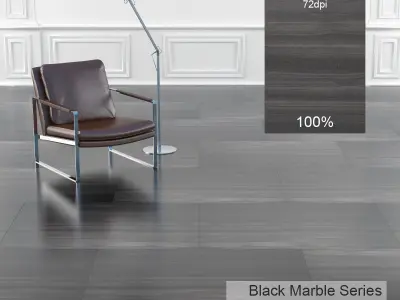 Black Marble Texture 2 3D model