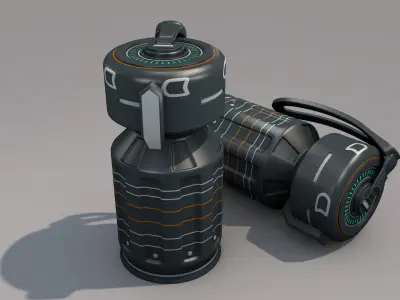 Sci fi Grenade 3D model