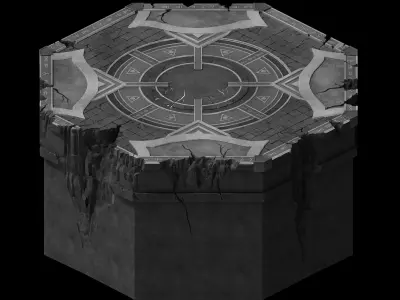 Funeral Place - Central Shitai 01 3D model