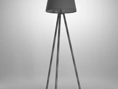 Tripod Stand Lamp 3D model