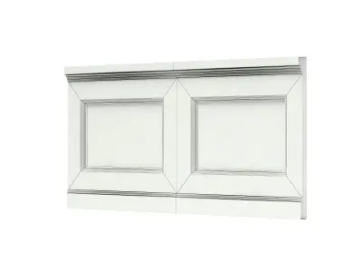 Classic Low Wall Panel 3D model