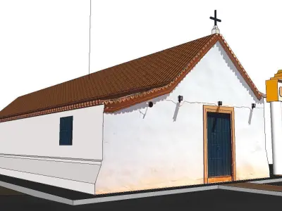 Architecture-Religion-God-Culture-Temple-0133 church in portugal 3D model