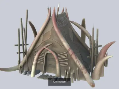 Orc house collection 3D Model Pack