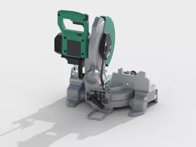 Miter saw Low-poly 3D model