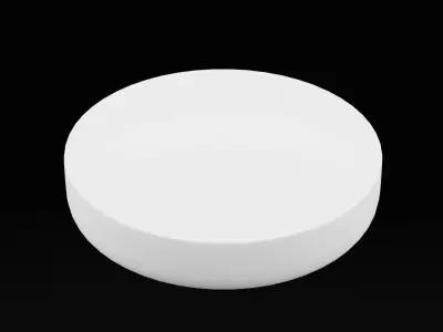 Eating Plate Low-poly 3D model