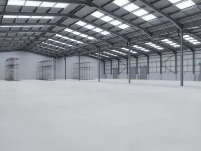 Warehouse Interior 12 Low-poly 3D model