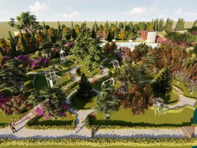 landscape design by ABDULHAFIZ OUMER Free 3D model