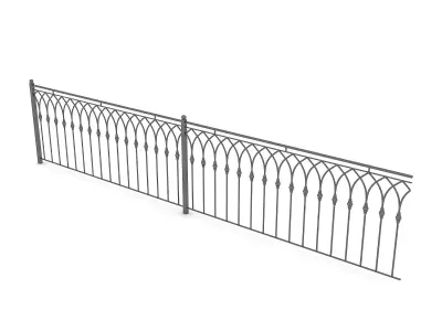 wrought iron design 3D model Low-poly 3D model