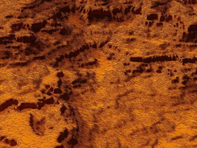 Canyon terrain 3D model