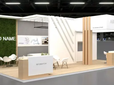 3d booth exhibition 3D model