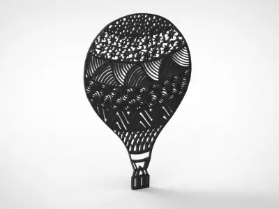 BALOON WALL FRAME ART 3D print model