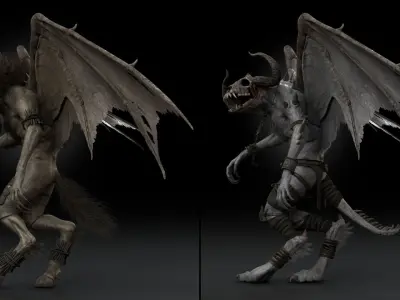 Bloodmoon Rigged Game Ready Low-poly 3D model
