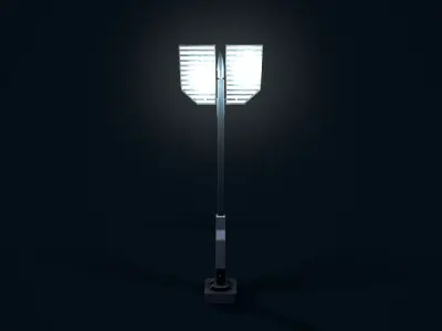 Sci Fi Street Light 6 Low-poly 3D model